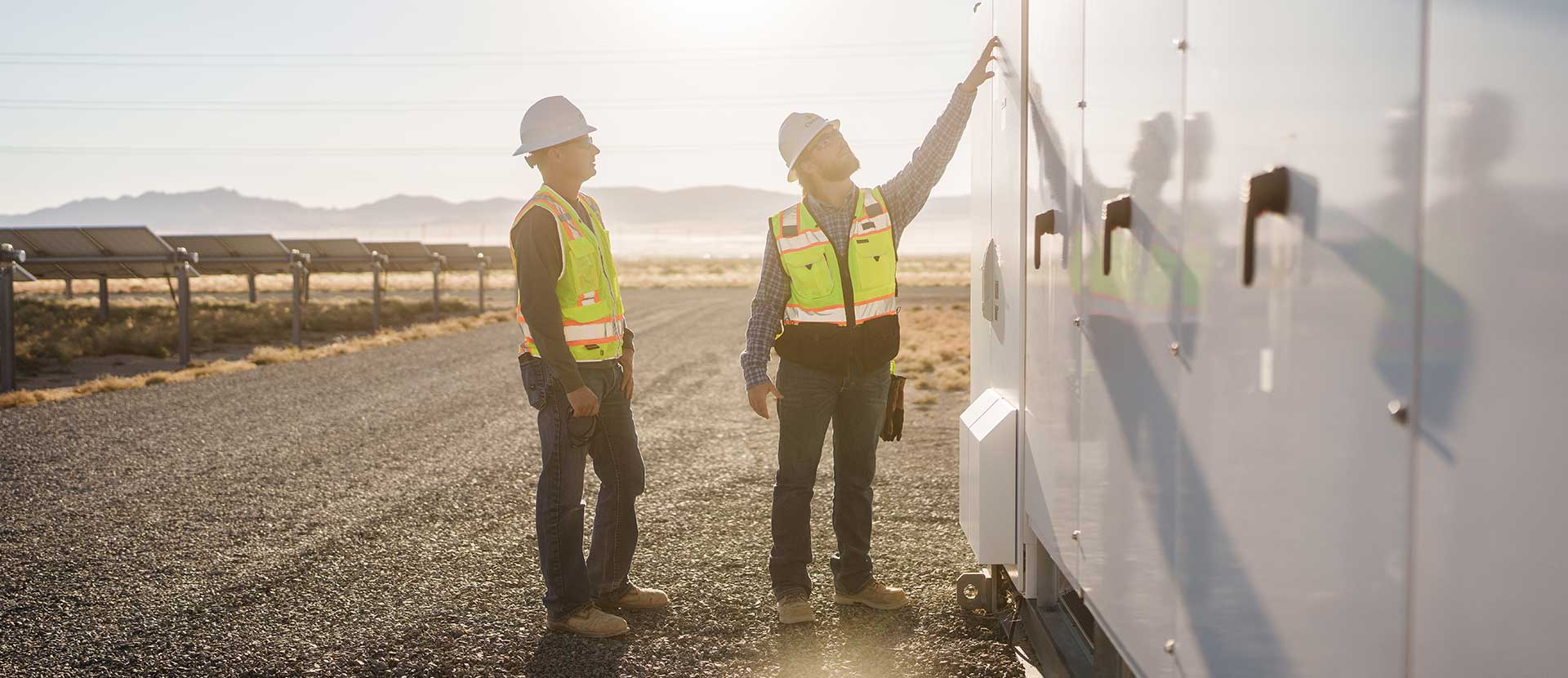 Clearway Energy in Utah Solar and Battery Storage technicians